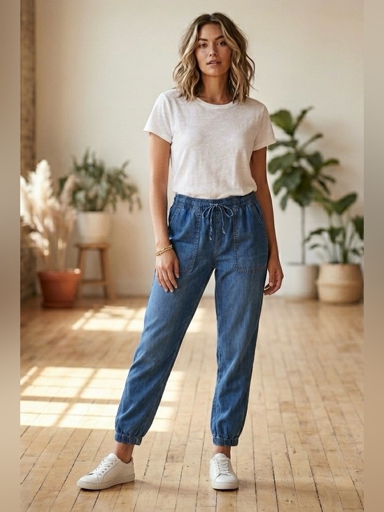 Lucky Brand Pants - LUCKY BRAND~LIGHT WEIGHT HIGH RISE DENIM JOGGER~SMALL